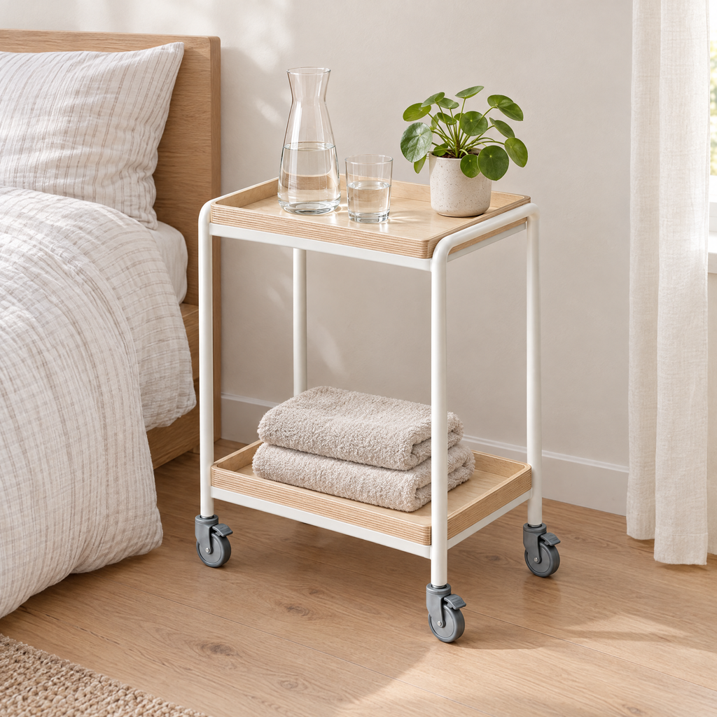 Castor Trolley, Chalk beside a bed