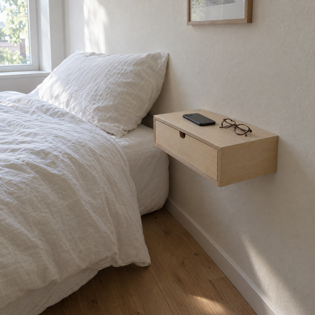 Wall Ledge beside a bed